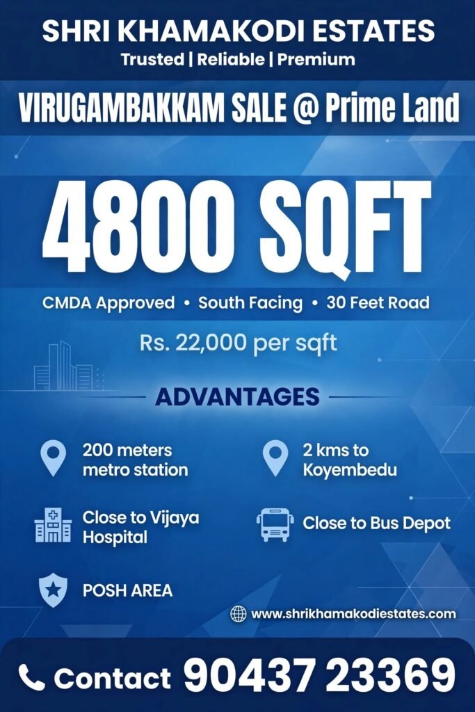 Virugambakkam Land Sale
