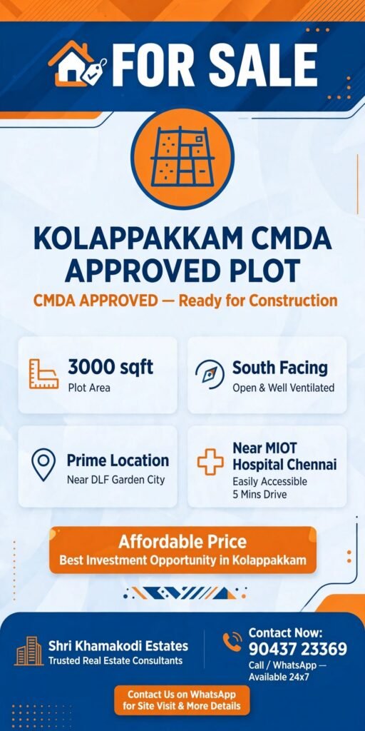 KOLAPAKKAM (CMDA Plot) SALE