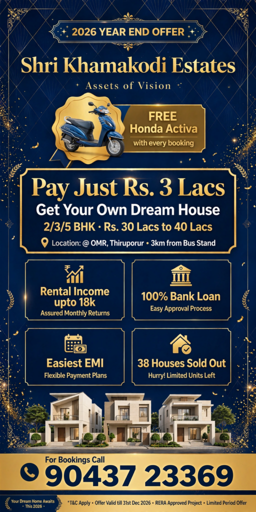 OMR @ Thiruporur, New Houses SALE